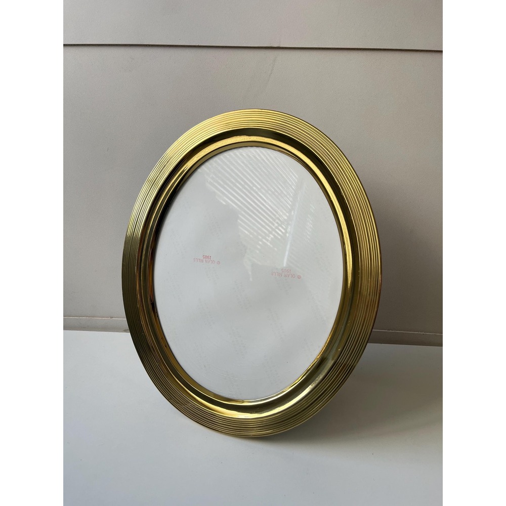Brass Oval Large Frame 12x10 Art Deco Korea Made